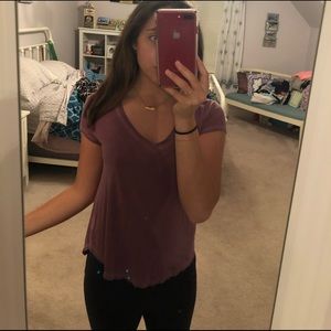 light purple t-shirt